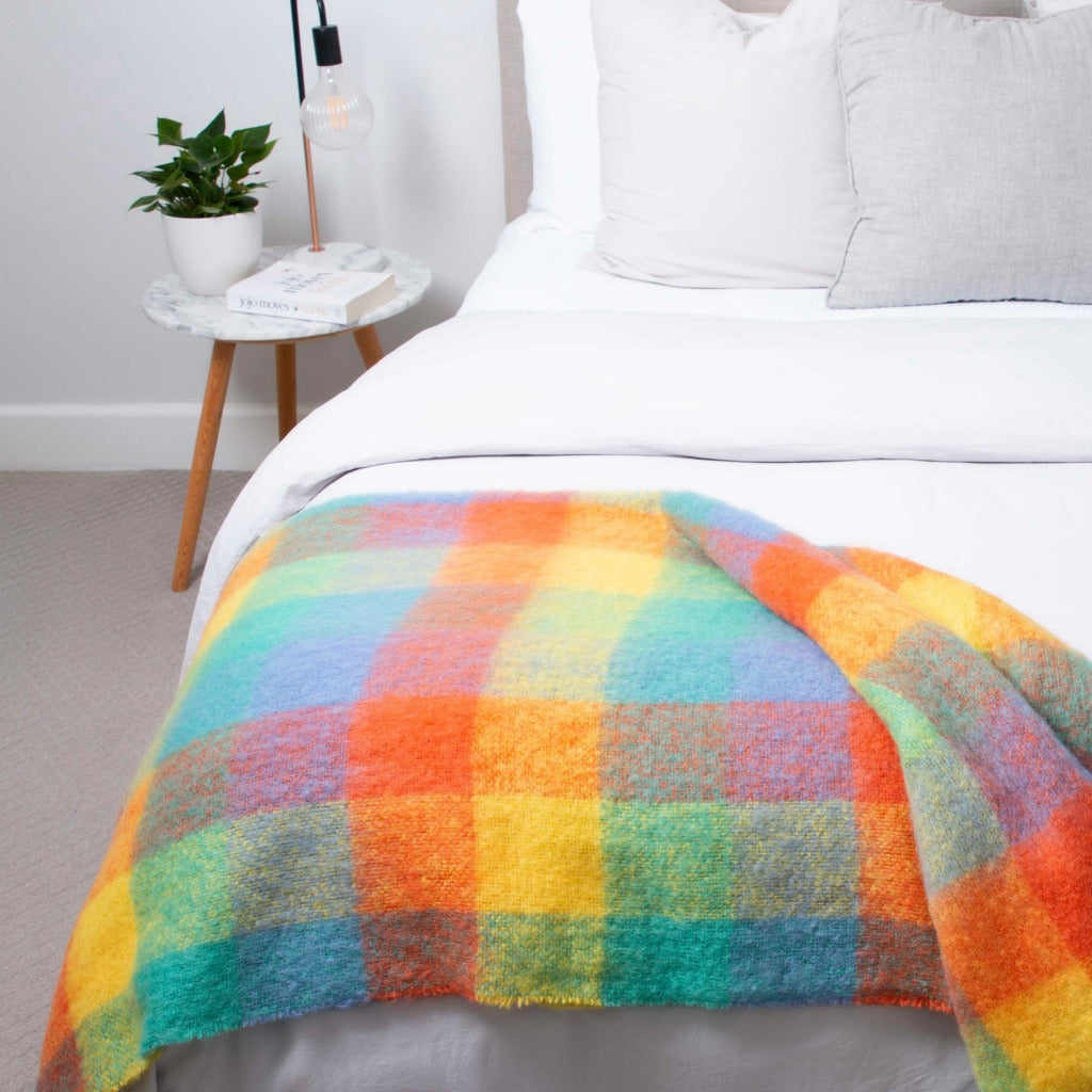 Mohair bed throw 2025