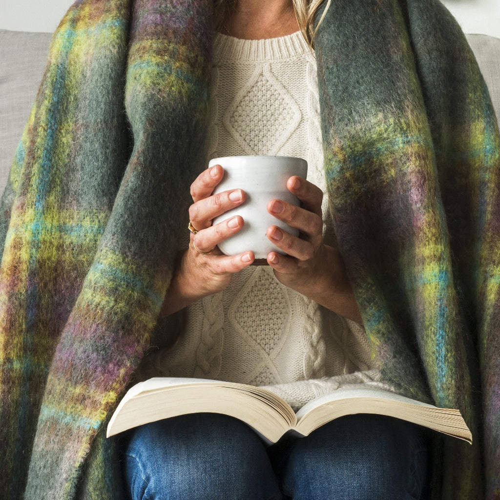 Aspiring Forest Mohair Throw